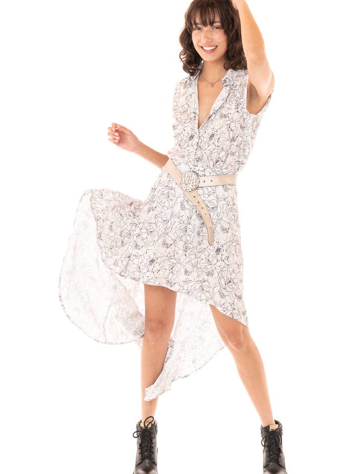 Chemise sans manches Franky Ivory Palmero pour la vente par Ears Of Buddha