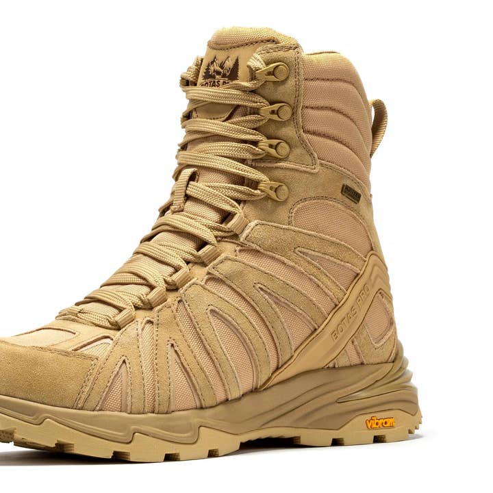 Botas Pro Sand 8 Inch Wasserdichte Taktische Stiefel mit VIBRAM® Traktionssohle BP22820 für den Großhandel von Rock Rooster Footwear