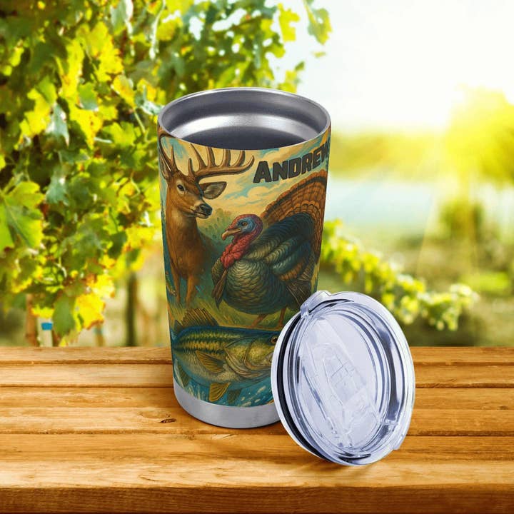 Grassy Creek Designs - Wholesale Insulated Mug/Tumbler - Call of the Wild Personalized Name Stainless Steel 20oz Tumbler3