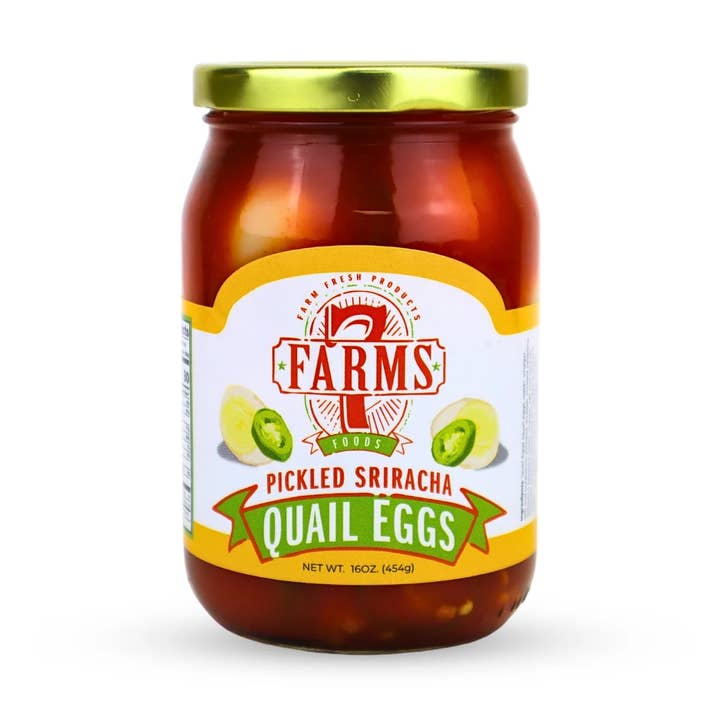 Siracha Quail Eggs - (16Oz.) 6/Case for wholesale by 3D Enterprise
