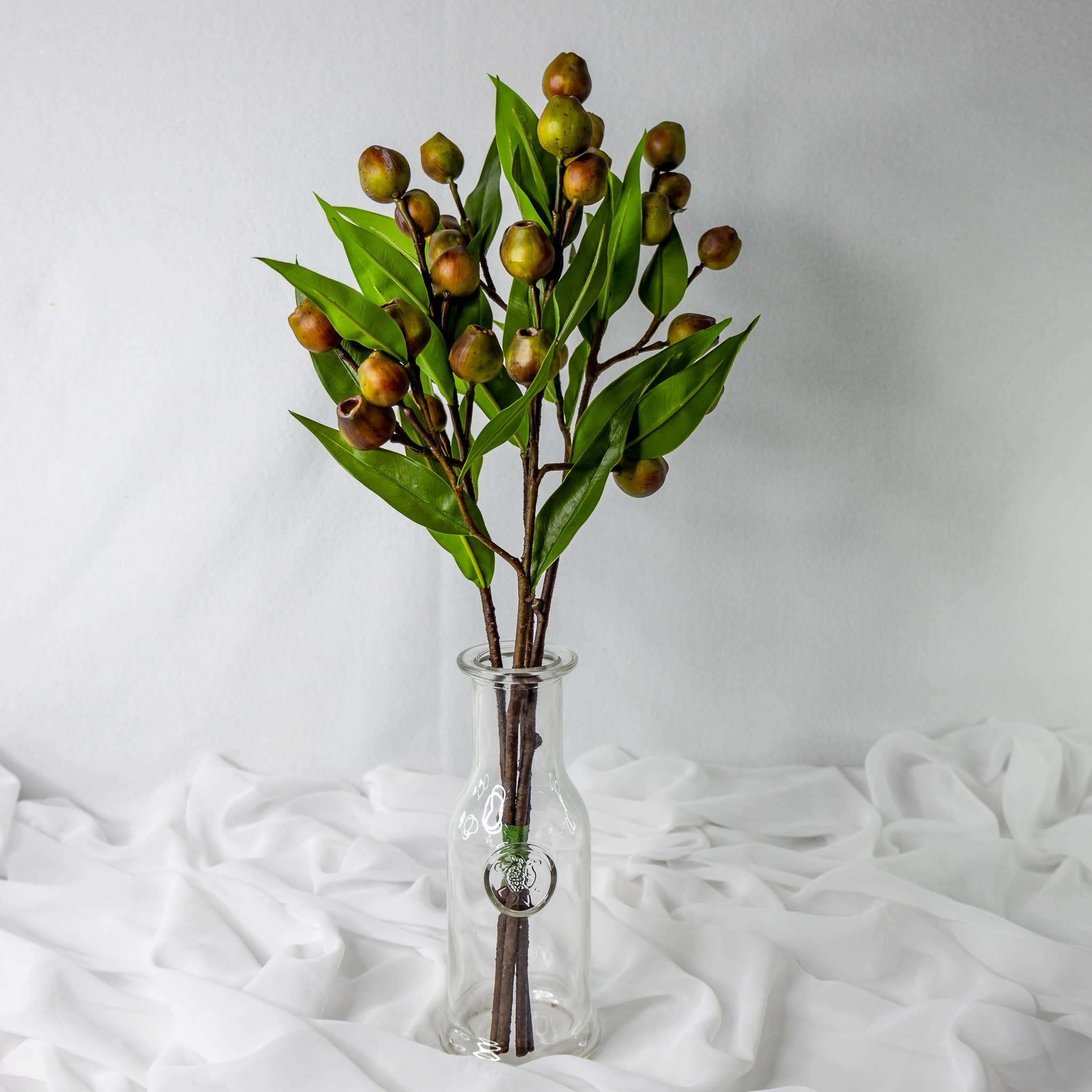 Realistic Artificial Flowers – wholesale Artificial flowers – Green Gum Nut Spray  - Realistic Artificial Flowers 1