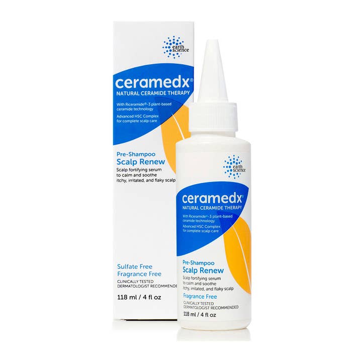 Pre-Shampoo Scalp Renew Serum 4 fl. oz. for wholesale by Ceramedx Natural Ceramide Therapy