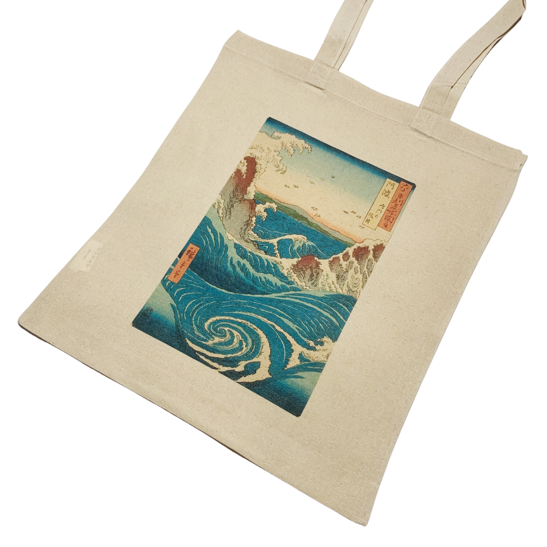 ZZZEBRAAA LIMITED - Wholesale Tote Bag - Unisex - Utagawa Hiroshige Tote Bag Awa Province: Naruto Whirlpools0