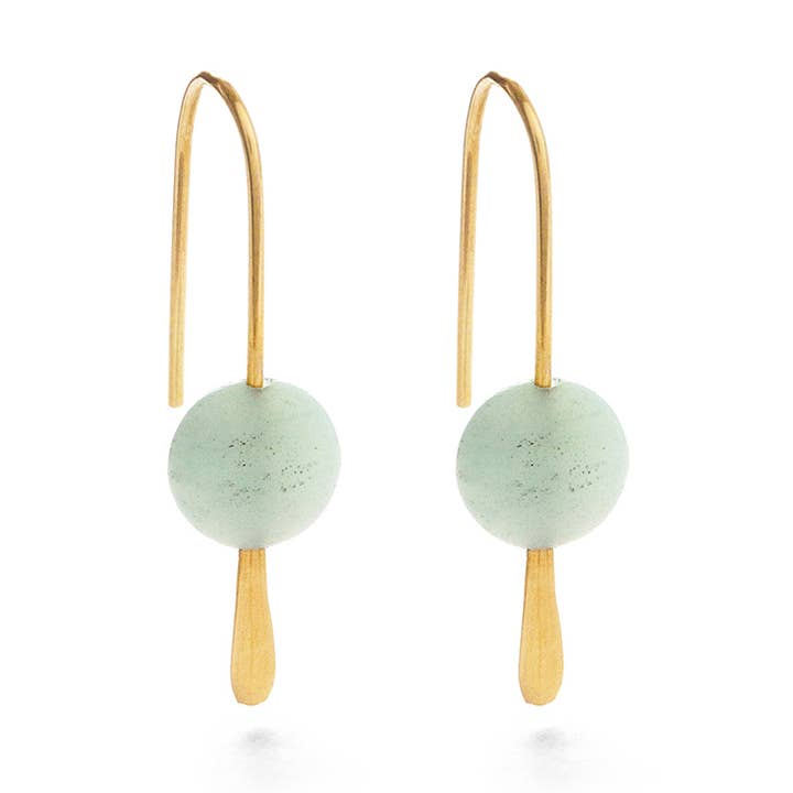 Amazonite Drop Earrings for wholesale by Mind's Eye Design