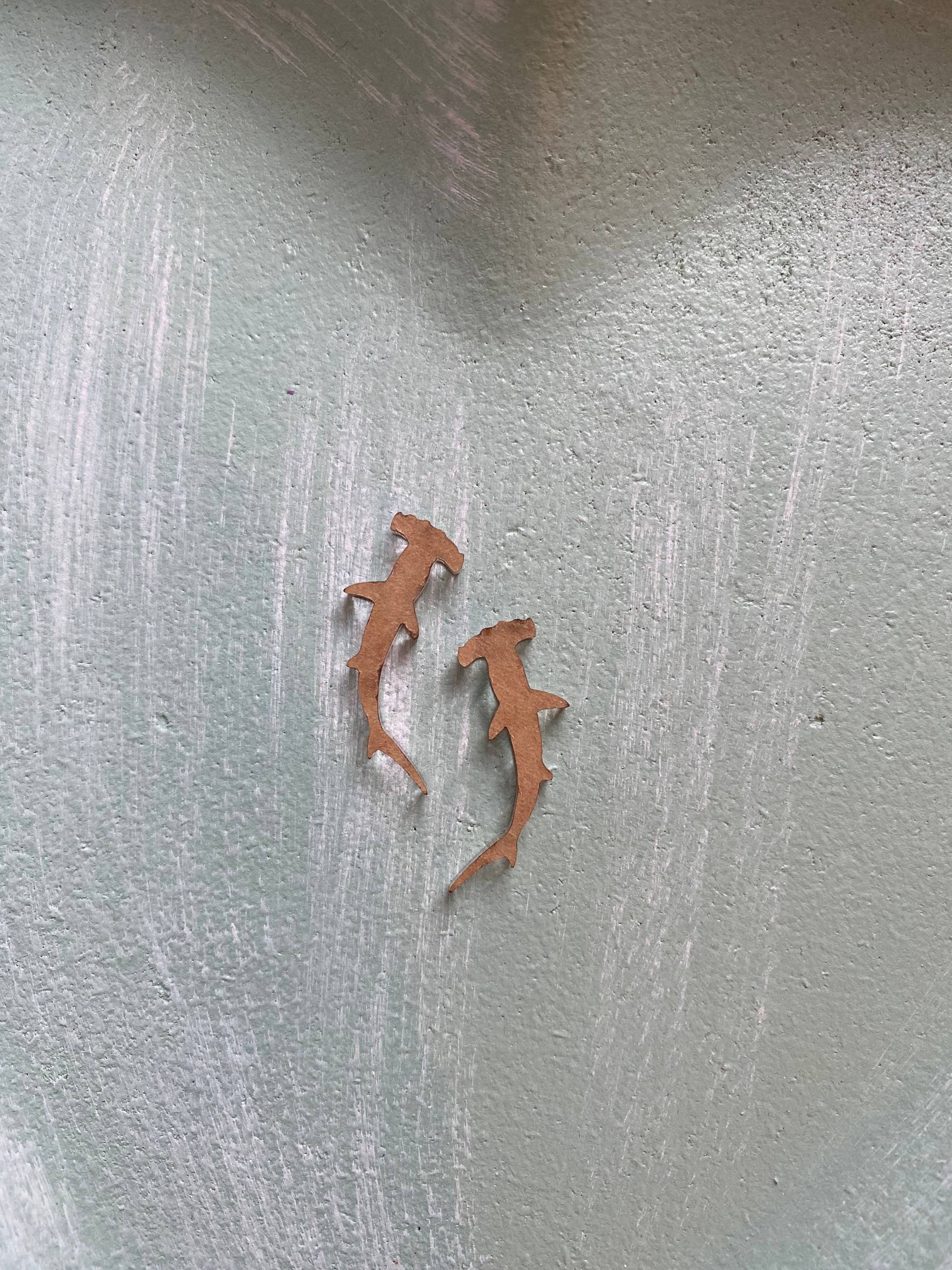 EllaRaeMouldsVinyls – wholesale Craft supplies – Hammerhead Shark, Earring Silicone Mould1