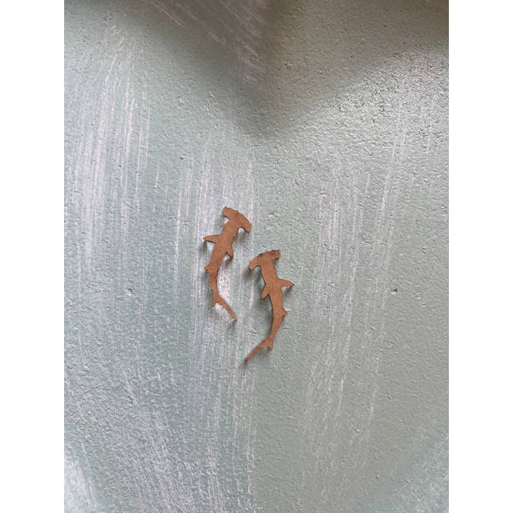 EllaRaeMouldsVinyls – wholesale Craft supplies – Hammerhead Shark, Earring Silicone Mould1