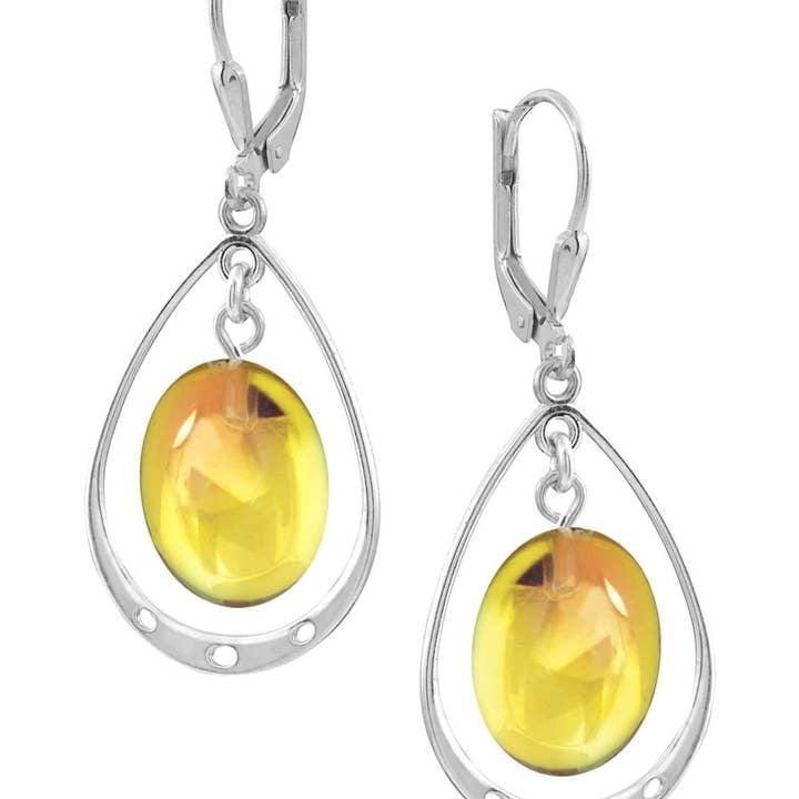 LeightWorks - Vente Boucles d'oreilles pendantes - Boucles d'oreilles ovales avec boucle10