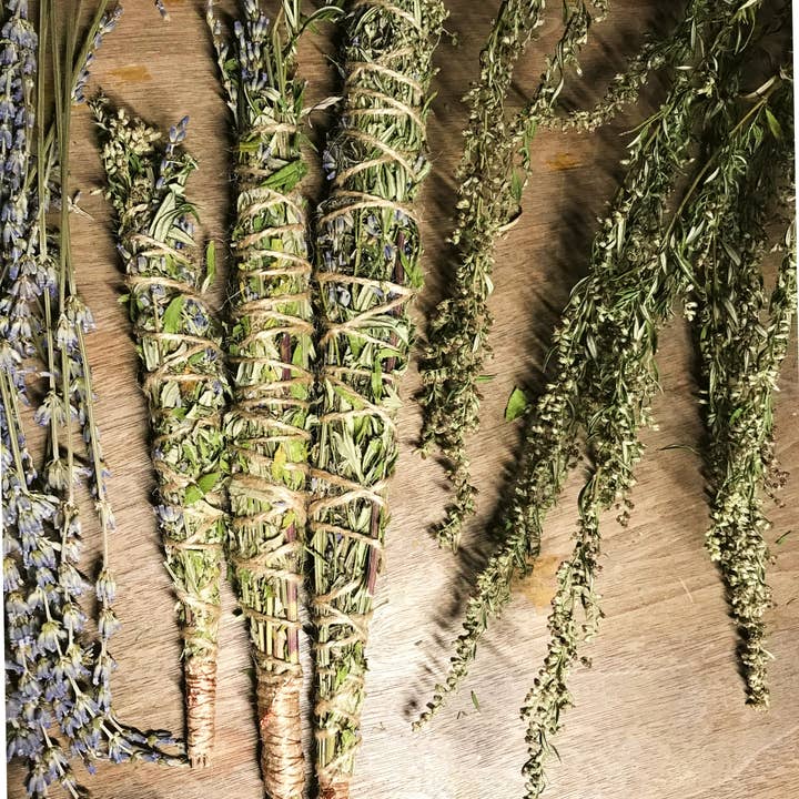 1130 CHANDLERY - Venta al por mayor Palito de hierbas aromáticas - Wild Mugwort & Bastón orgánico para mancha de lavanda
