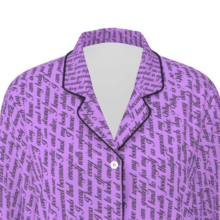 Ensemble de pyjama pour l'affirmation de la perte de poids pour la vente par Positive Pj’s