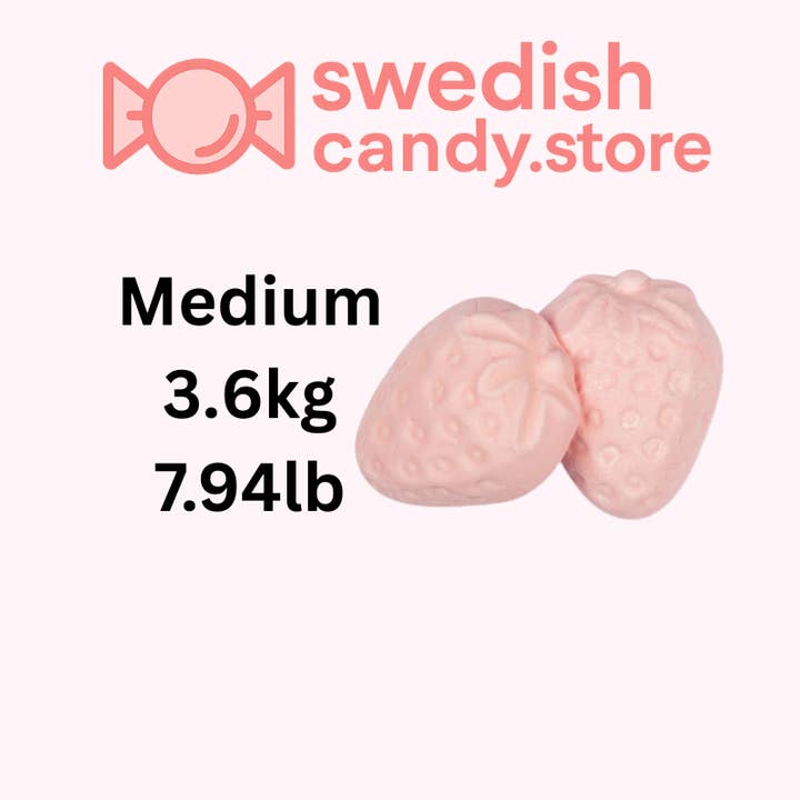 Swedish Candy.Store - Swedish Candy - Wholesale Gummy - Swedish Candy-Foam Strawberries 1.2kg/2.65lb1