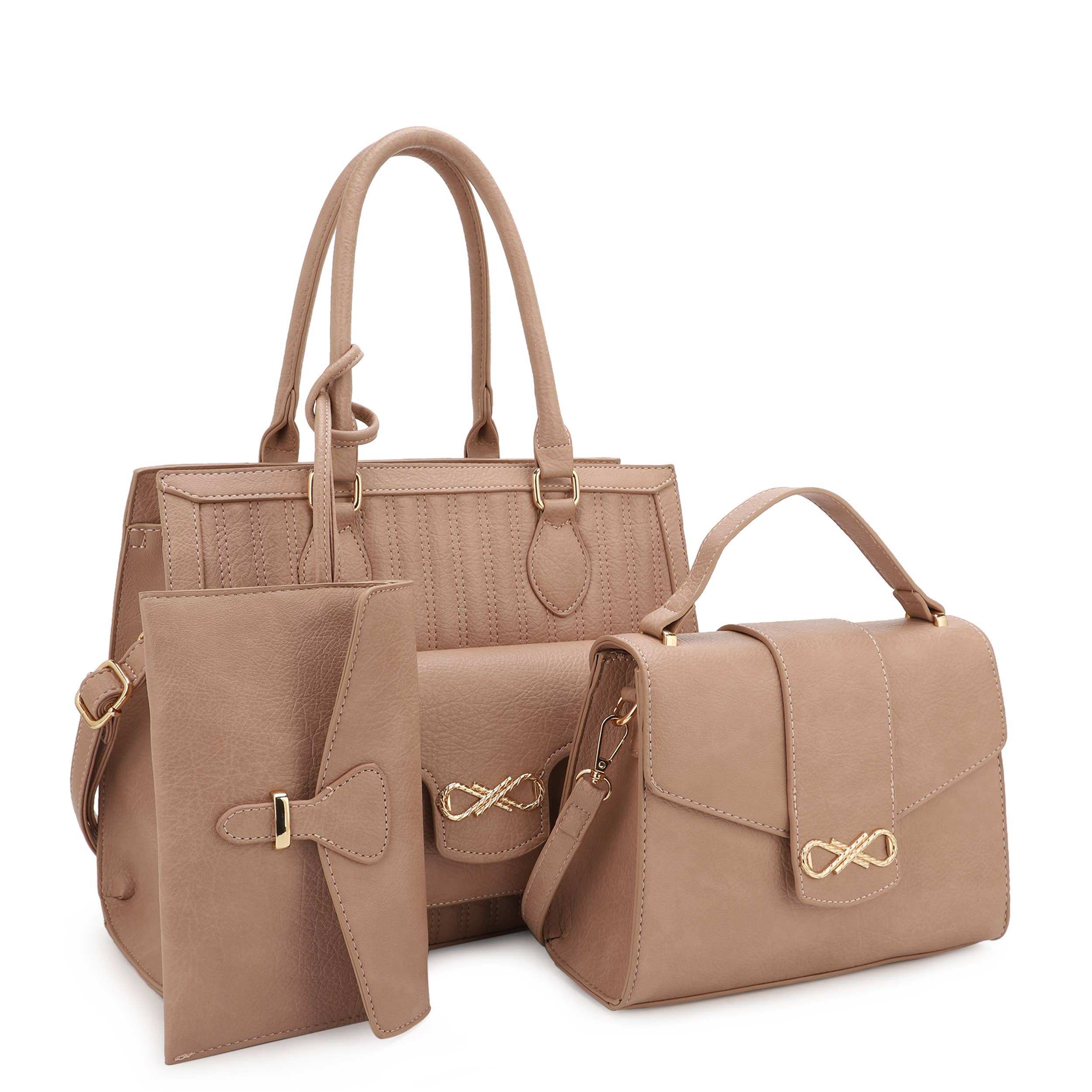 KAYLA+AVA – Engroshandel Skuldertaske – Kvinder – Emersyn 3 i 1 Mor og Mig Taske Sæt0