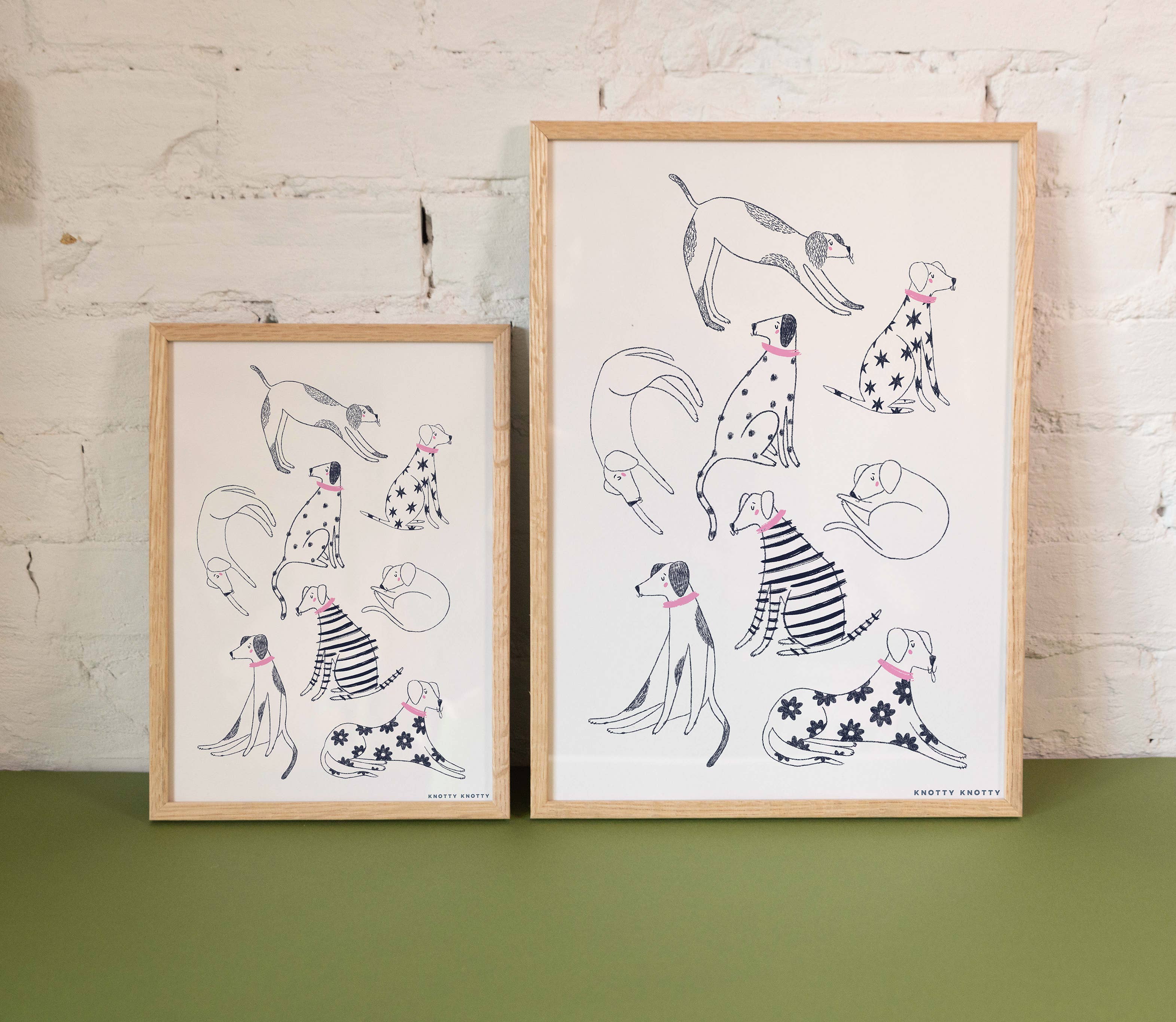 Knotty Knotty - Wholesale Art Print - Cool Pups – Art Print 2