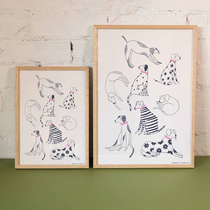 Knotty Knotty - Wholesale Art Print - Cool Pups – Art Print 2