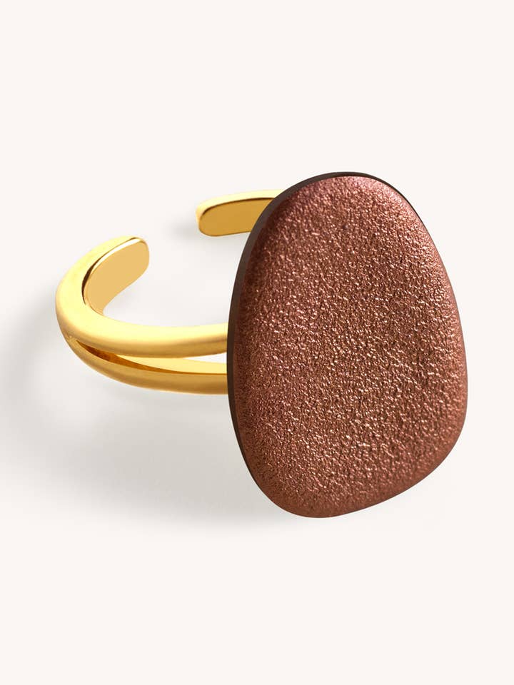 Anel Petal — Bronze antigo por atacado de Garda