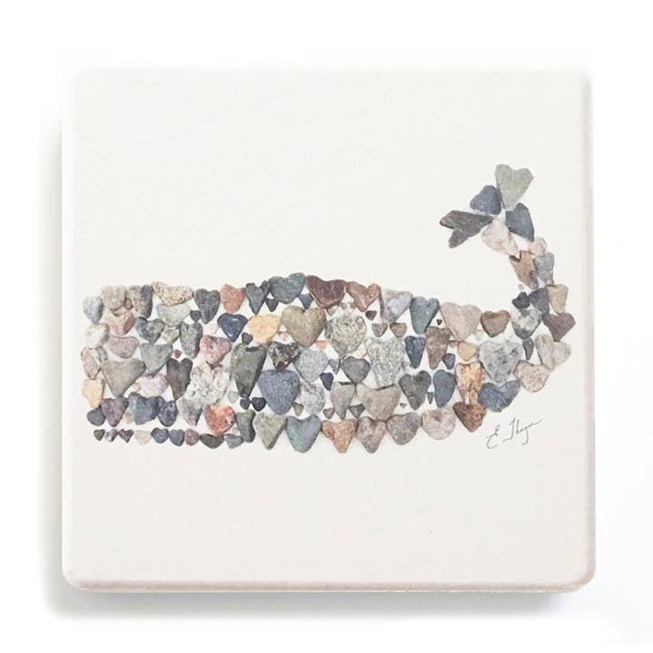 Coastal coasters | Whale coasters for wholesale by Love Rocks Me®