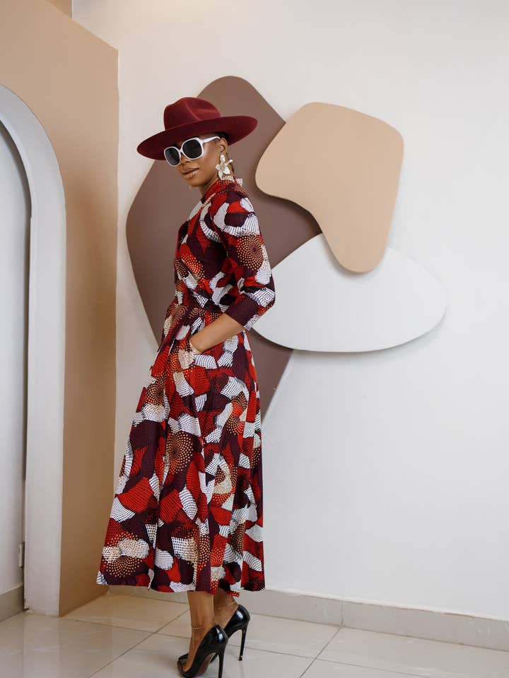 DUA MENKA - Wholesale Dress – Women's - Nwayioma Wrap Dress2