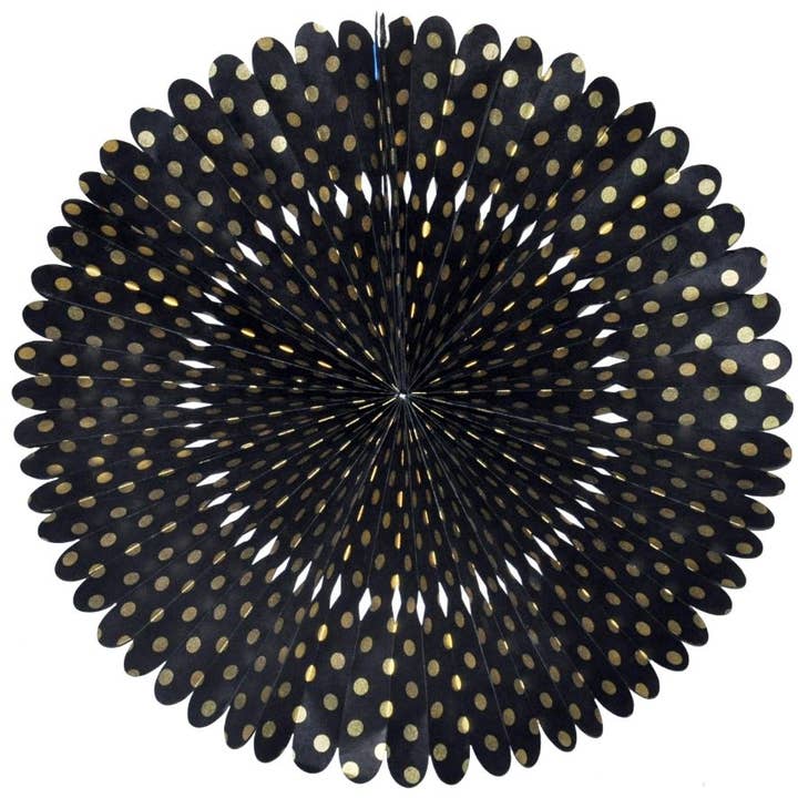 Giftsland - Wholesale Wall Accent - Rosettes Large, gold dots on black