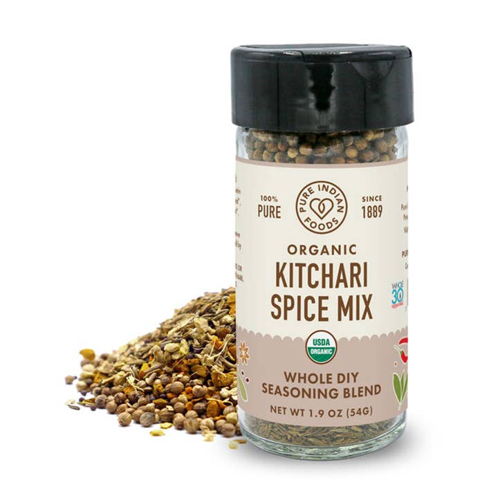 Pure Indian Foods - Wholesale Dried Spice Mix - Kitchari Spice Mix DIY, Certified Organic - 1.9 oz