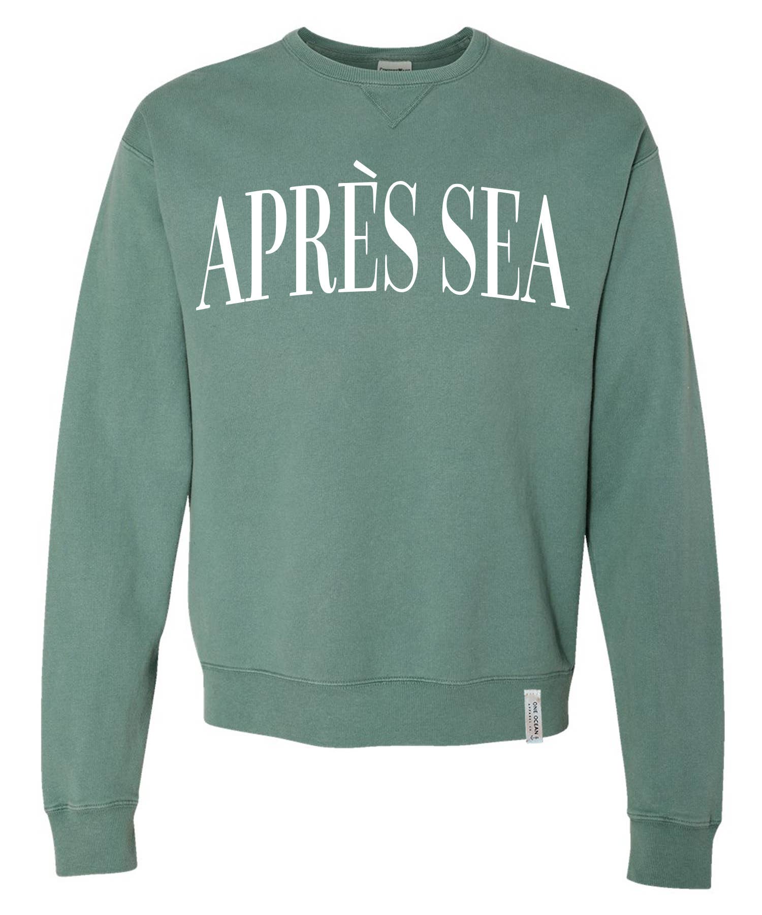 One Ocean Apparel Co.. - Wholesale Graphic Sweatshirt - Unisex - APRES SEA Crewneck - CUSTOM COLORS12