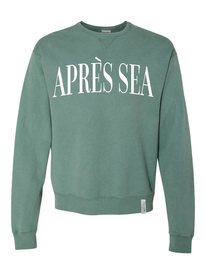 One Ocean Apparel Co.. - Wholesale Graphic Sweatshirt - Unisex - APRES SEA Crewneck - CUSTOM COLORS12