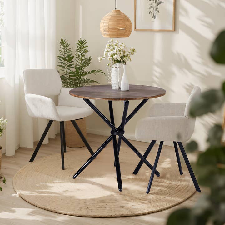 HOMYCASA DESIGN INC - Wholesale Patio Set - 3-Piece Breakfast Table Set Round Table with 2 Swivel Chairs32