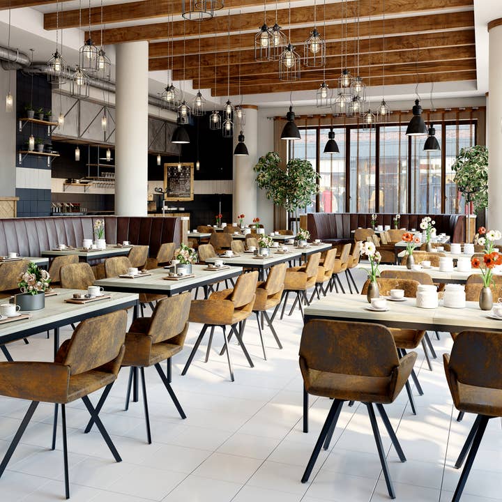 39F Inc. - Wholesale Patio Set - 5-Piece Dining Set 59” Table with Swivel Chair ForRestaurant16