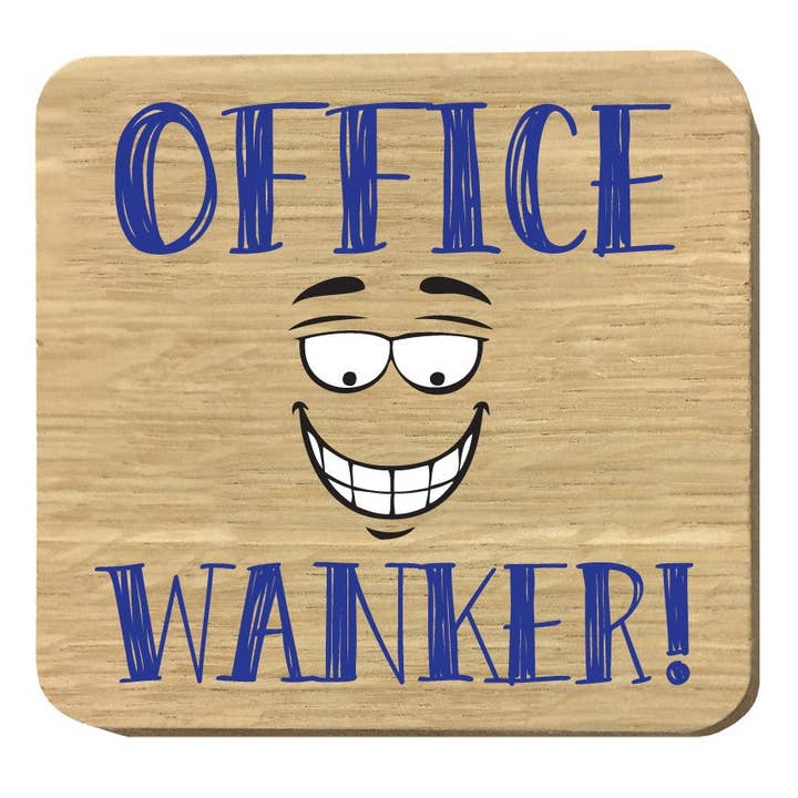 Close to the Bone Greeting Cards and Gifts - Wholesale Coasters - #1291 Office Wanker