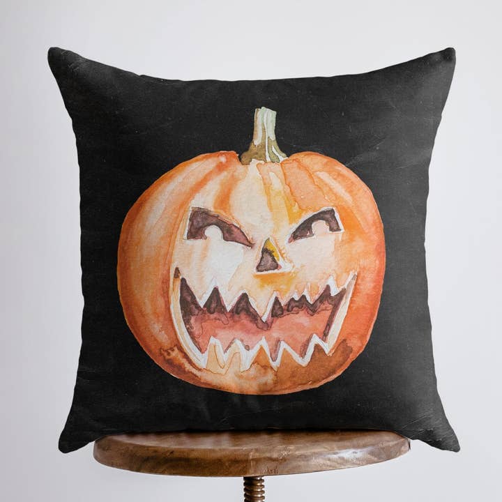Capa de travesseiro Jack O Lantern | Decoração de outono | Almofadas de Halloween | Decoração de Halloween | Almofadas de outono | Almofadas fofas por atacado de UniikPillows