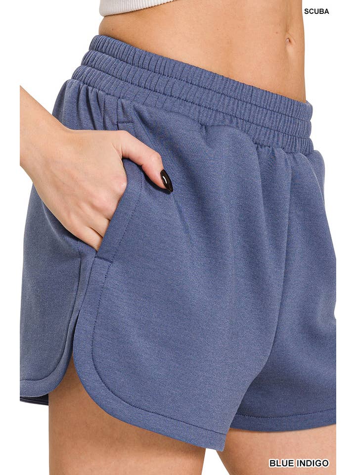 42POPS - Vendita all'ingrosso Pantaloncini - Donna - Shorts a vita elastica stile delfino con tasche16