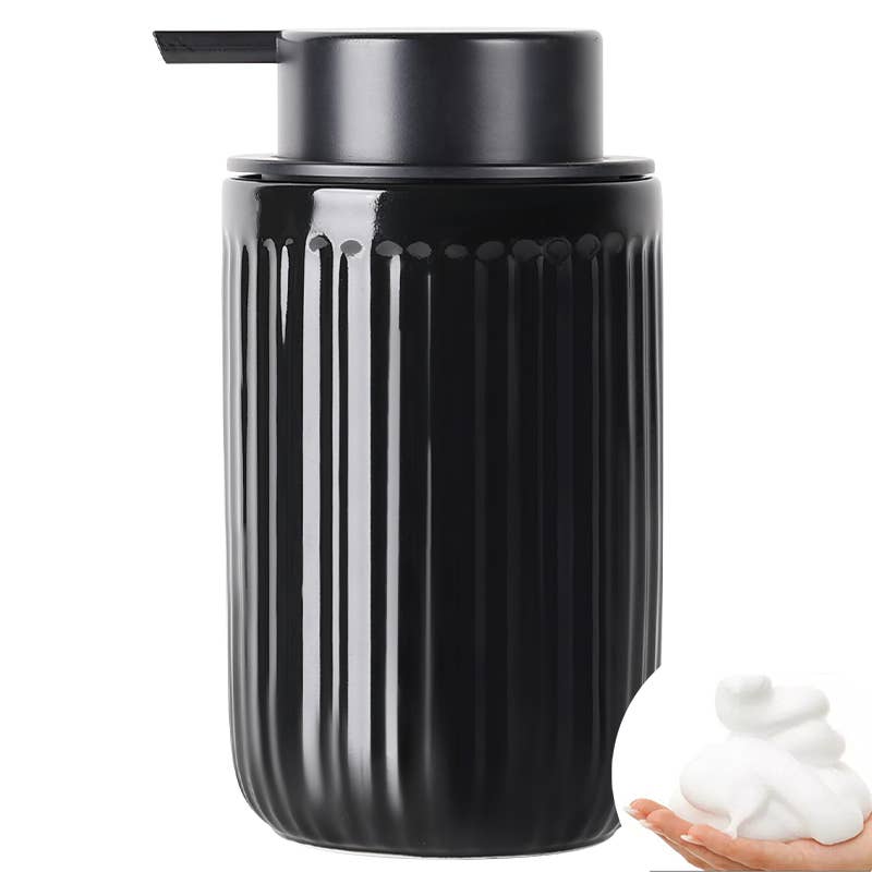 Bosilunlife – Dispensador de sabonete por atacado – BOS - Dispensador de Sabonete (Espuma) - Preto Brilhante0