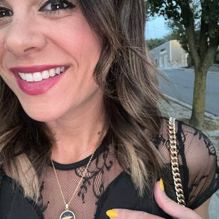 Black Just Bee Necklace for wholesale on Faire2