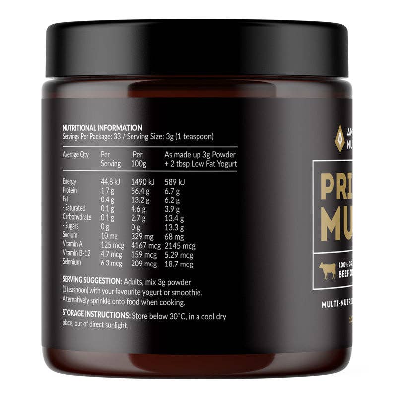 Ancestral Nutrition Pty Ltd - Wholesale Oral supplement/vitamin - Primal Multi Grass-Fed Beef Organ Powder (Box of 6)2