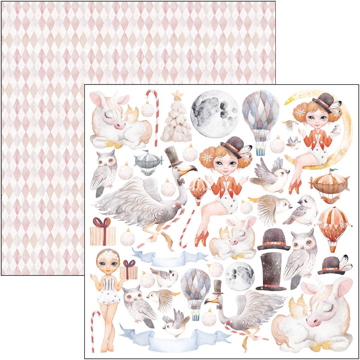 Ecstasy Crafts Distributing - Wholesale Scrapbook - Dreamland Pad 8x8 12/Pkg7