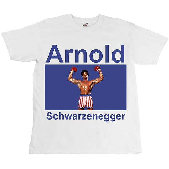 Roukeys - Wholesale Screen Printed T-Shirt - Unisex - Schwarzenegger x Stallone Tee - Unisex - Digital Printing0