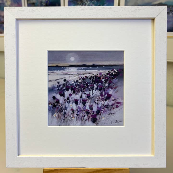 'Fiore di Scozia, Arran' - Biglietto d'auguri artistico incorniciato per la vendita all'ingrosso da parte di Emma S Davis Artist