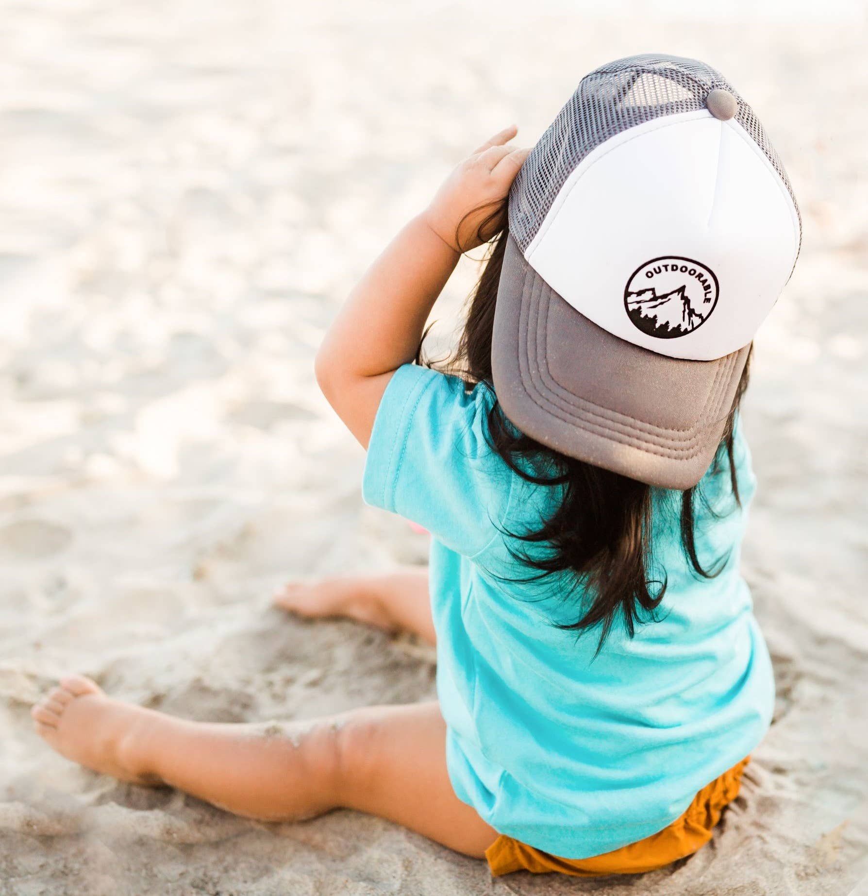 Outdoorable Apparel - Vente Chapeau – enfant - Chapeau d'extérieur gris avec noir5