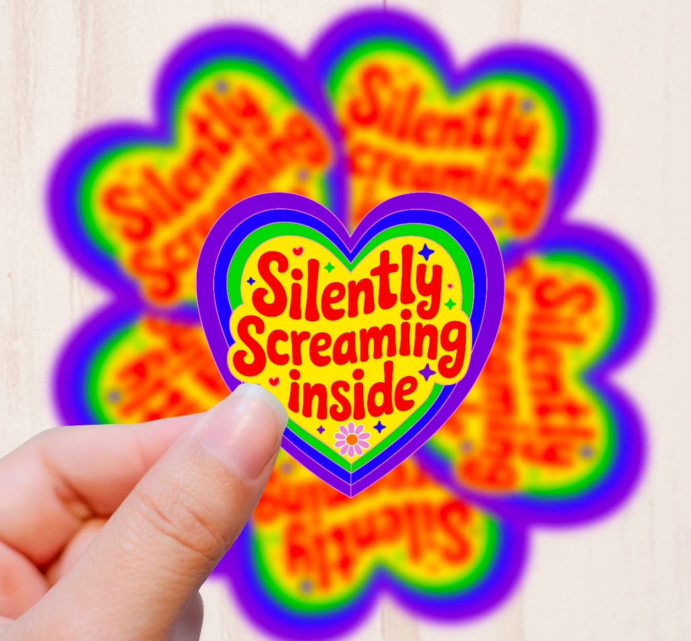 Graceful Darkness, LLC - Wholesale Sticker - Silently Screaming, Vinyl Sticker