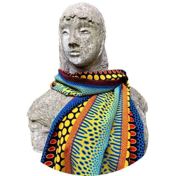 Tropical Spot Gul Silkesjal for engroshandel hos Cressida Bell