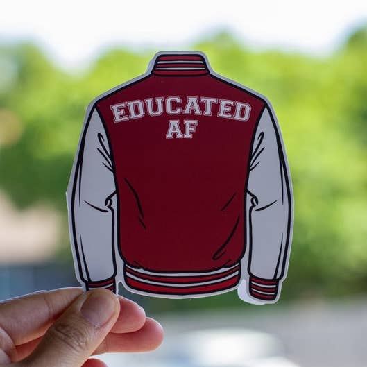 Graduation Card – Educated AF for wholesale by Very Pun Stuff