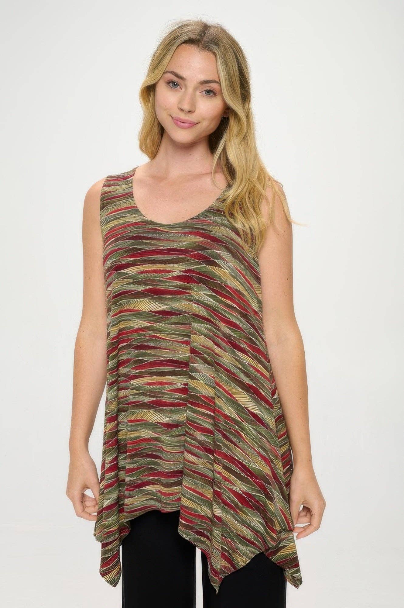 CC Wholesale Clothing - Wholesale Tunic - Women's - Hit Shark Bite Hem Tank2