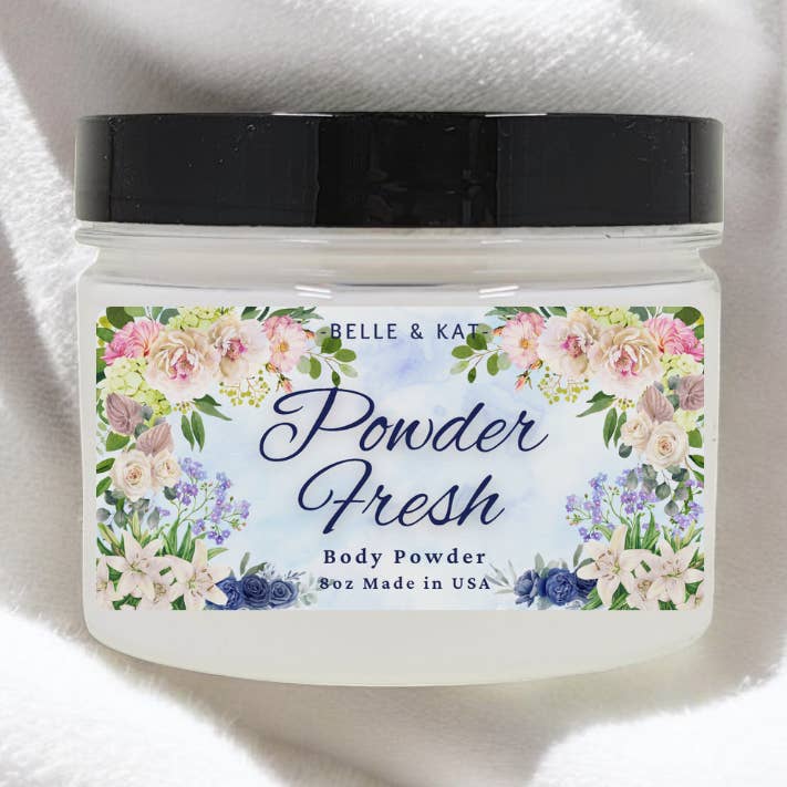 Powder Fresh Scented Body Powder for Men & Women for wholesale by BELLE & KAT