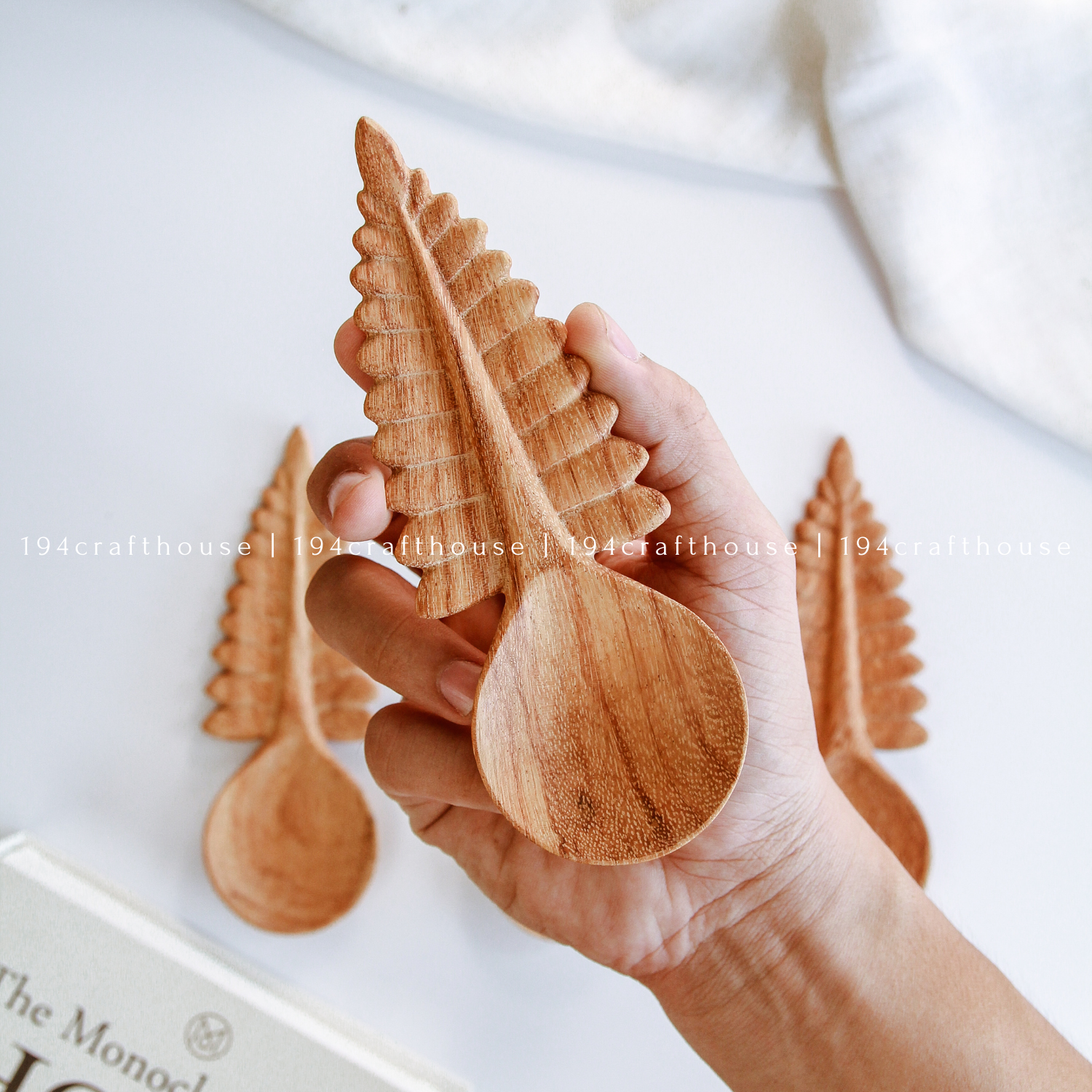 194 Craft House - Vente Cuillère doseuse - Cuillères et pelles à mesurer en bois rustique - Décoration intérieure et cadeaux4