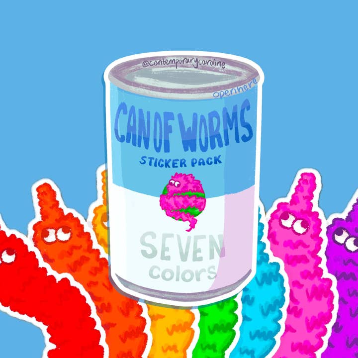 Mask på en Tråd Kawaii Glansig Klistermärkespaket för wholesale av contemporarycaroline