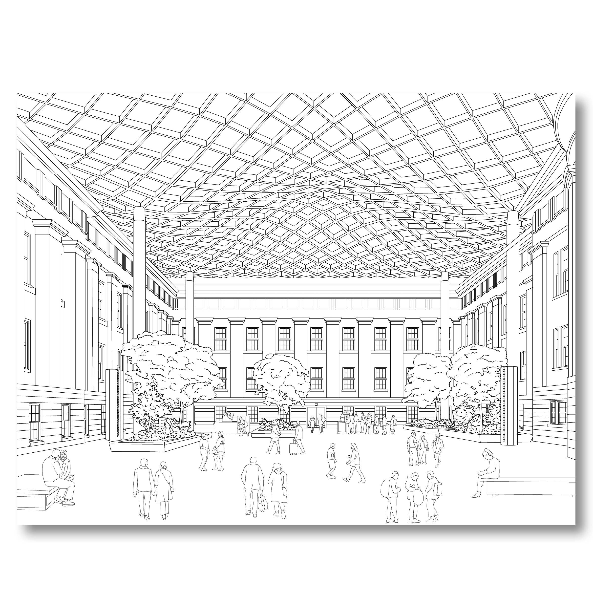 Color Our Town - Wholesale Coloring & Activity Book - Adult - Color Washington DC coloring book8