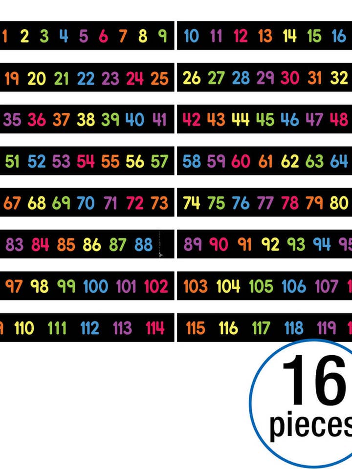Numbers 0–120 Mini Bulletin Board Set for wholesale by Carson Dellosa Education