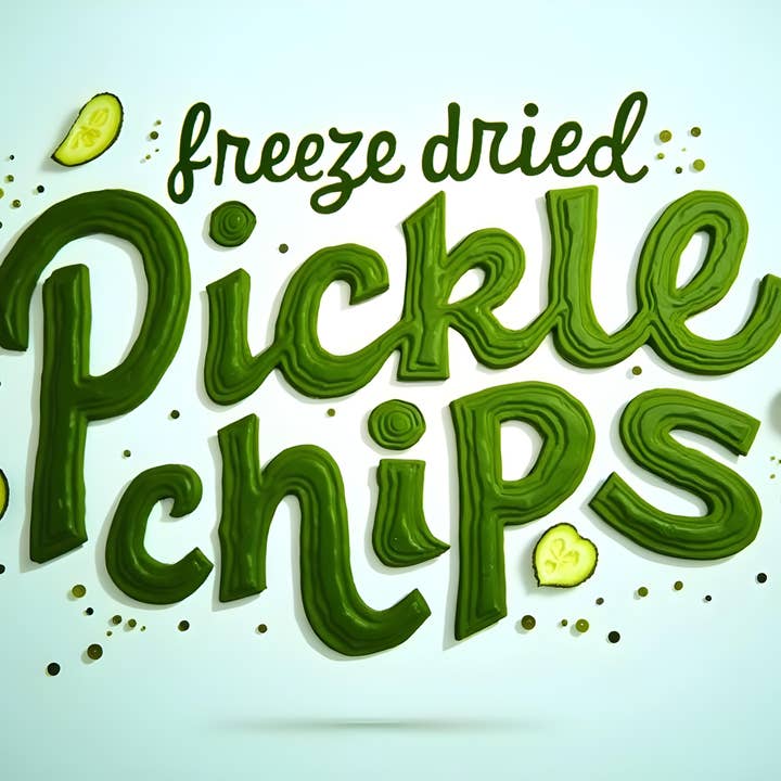 Candy Supply Co - Wholesale Chips - Original Dill Pickle Chips, Freeze Dried, Fat Free Carb Free