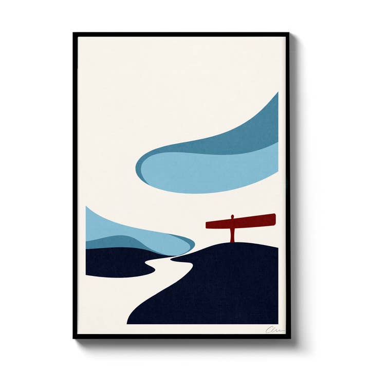 Angel Of The North, A4 Print for wholesale by OR8DESIGN