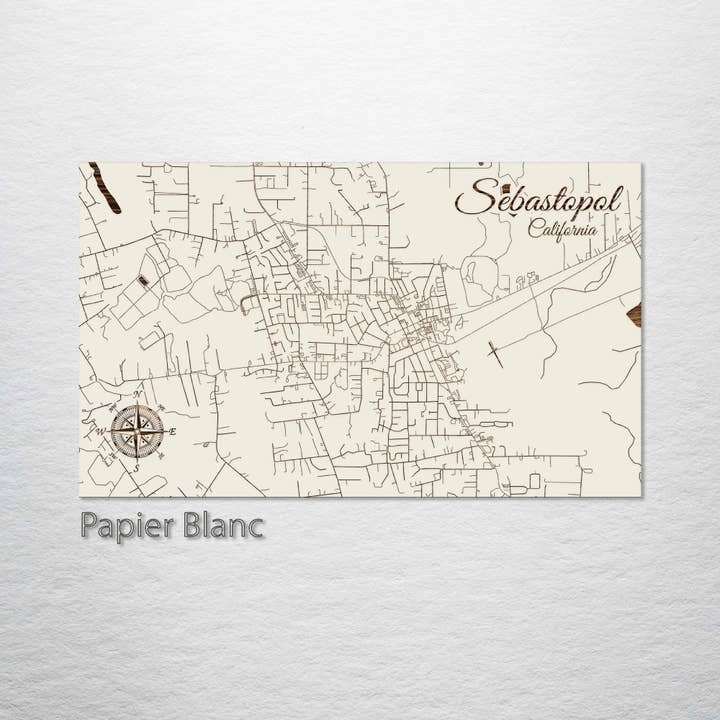 Fire and Pine Wood Maps - Wholesale Map - California: Sebastopol Street Map