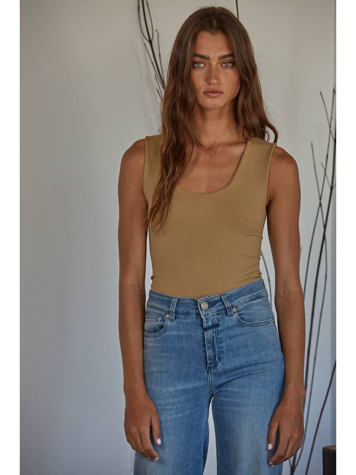 By Together - Wholesale Tank Top - Women's - S1187N | Double Layered Seamless Top