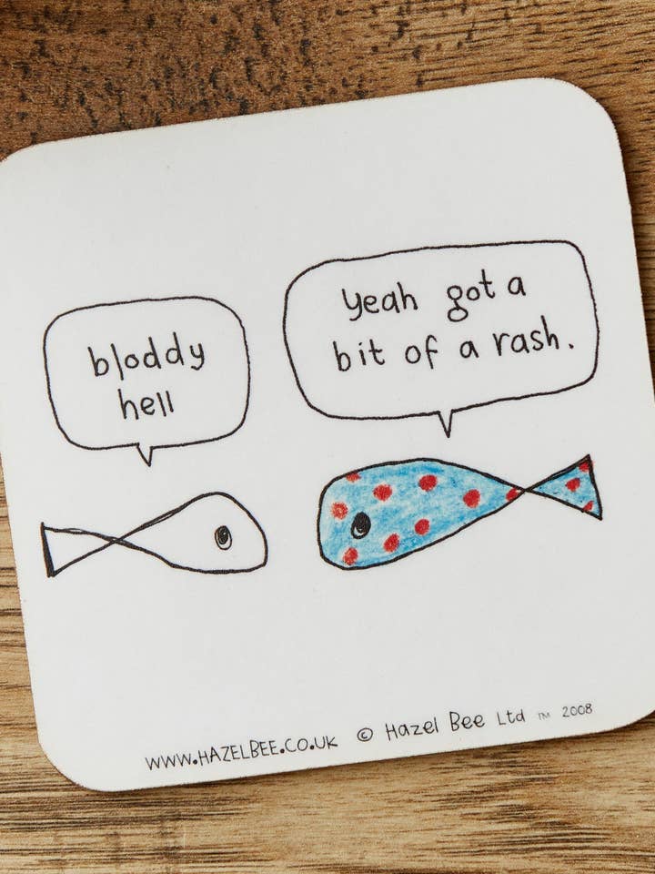 Fish Rash Coaster for wholesale by Hazel Bee